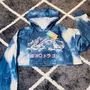 Romwe Cropped Hoodie